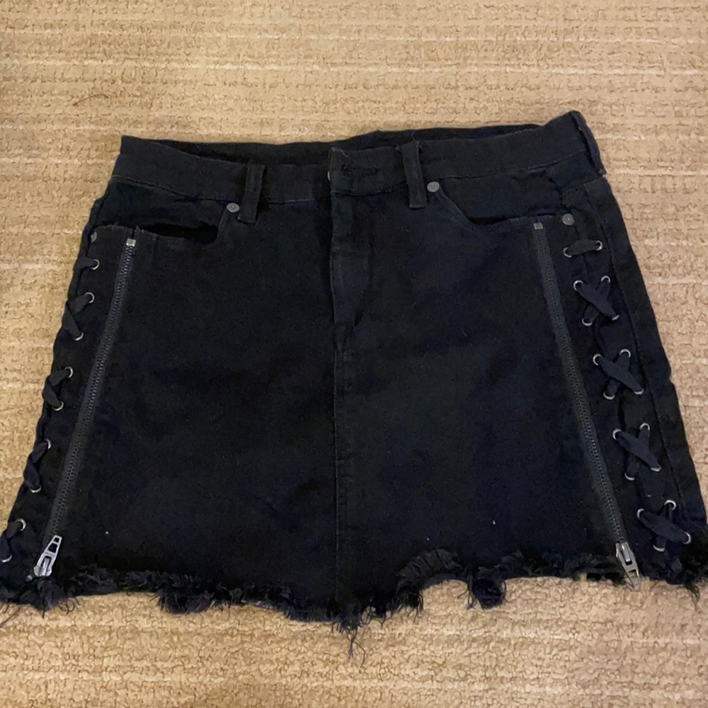 Black Jean skirt!